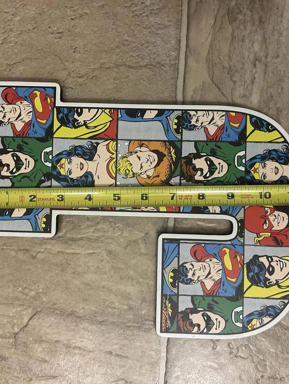 DC Comics Superhero Letter J Wall Plaque Batman Superman Wonder Woman